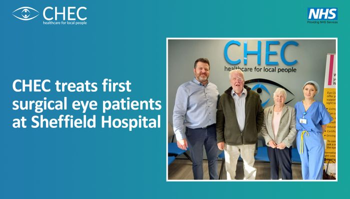 CHEC treats first surgical eye patients at Stockport Exchange