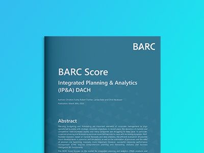 Board International erneut als Marktführer im aktuellen BARC Score für Integrated Planning & Analytics