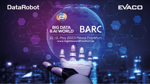 EVACO zum zweiten Mal auf der Big Data & AI World in Frankfurt, 10.& 11. Mai 2023