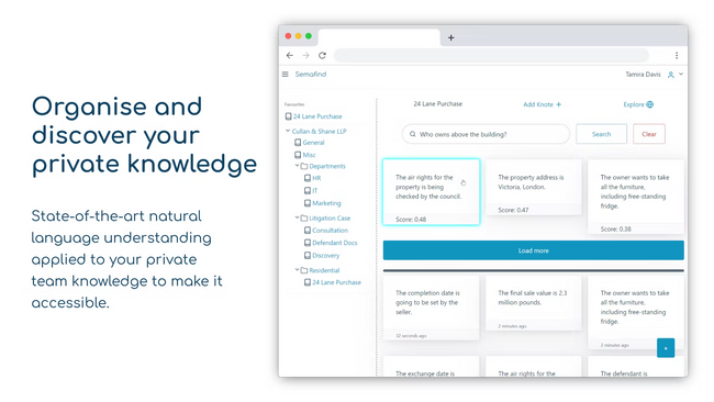 Semafind Launches a Modern Knowledge Management Platform with Natural Language Understanding