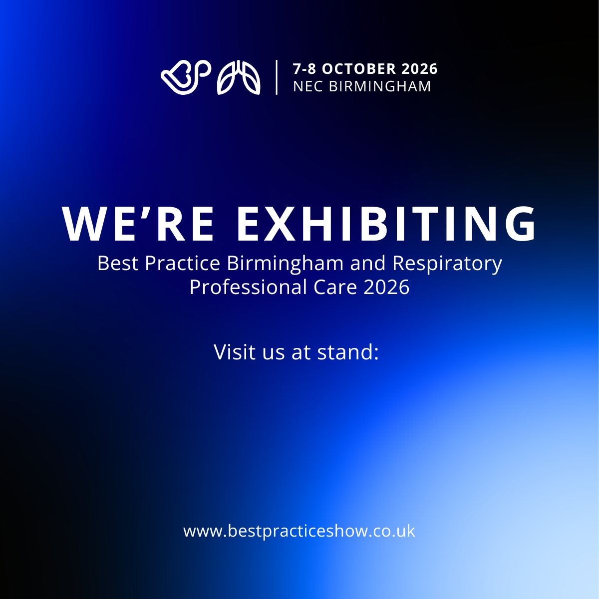 We're Exhibiting Post (1200x1200)
