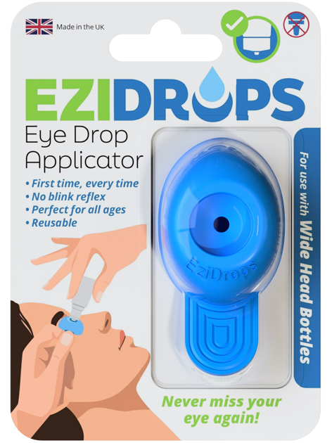 EziDrops Eye Drop Applicator - Wide-Head Available on Prescription from 1st November 2026
