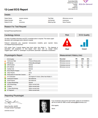 12-Lead ECG Reporting
