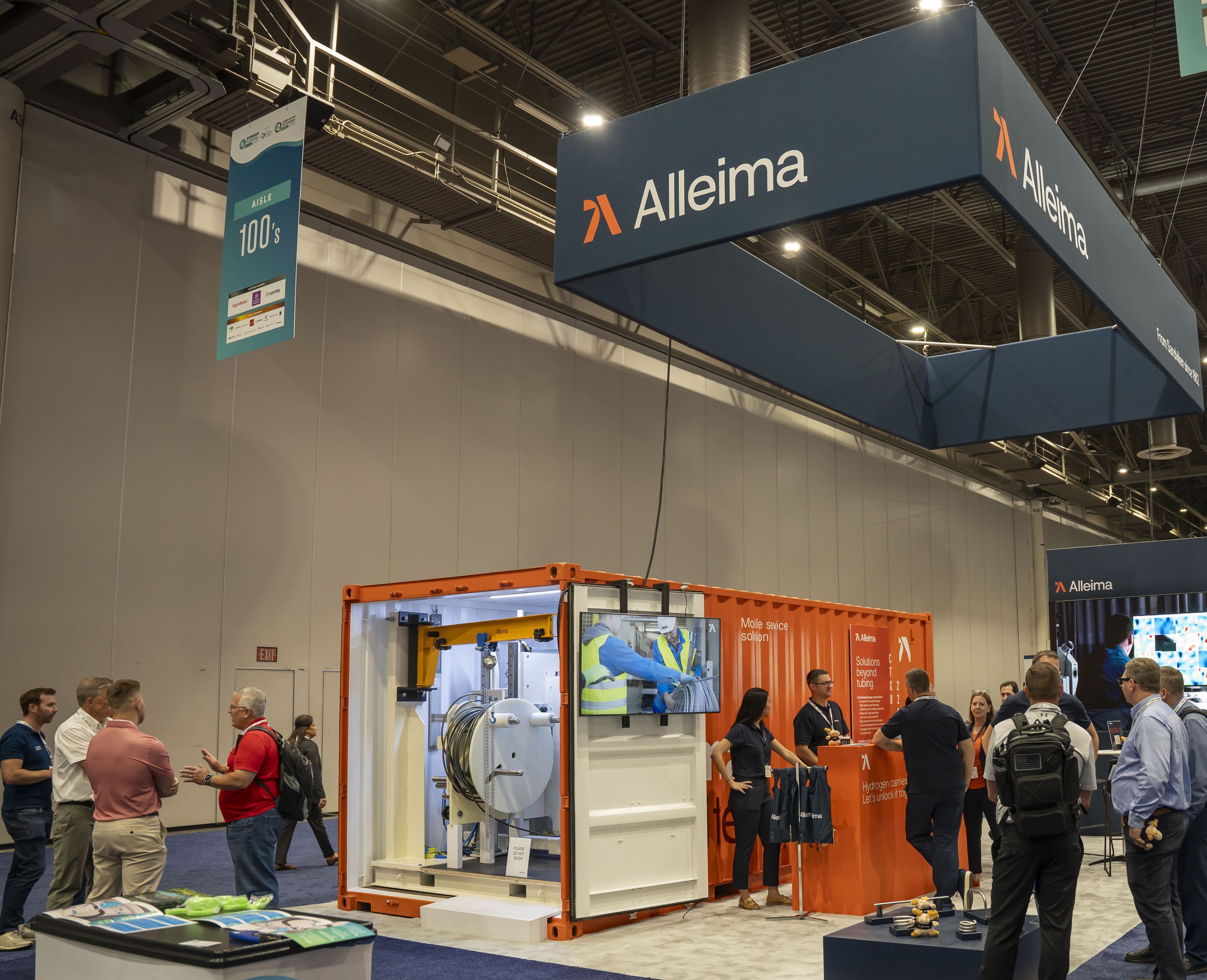 Hydrogen tech expo NA Alleima Expo stand