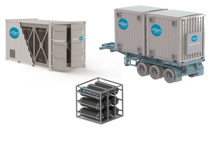 HydrogenCube Containerized Gas Storage Systems