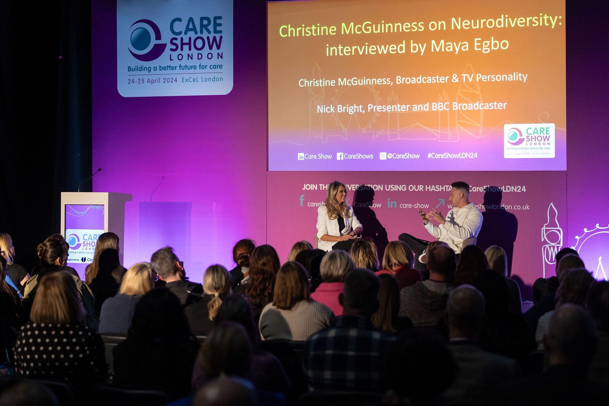 Christine's session at Care Show London