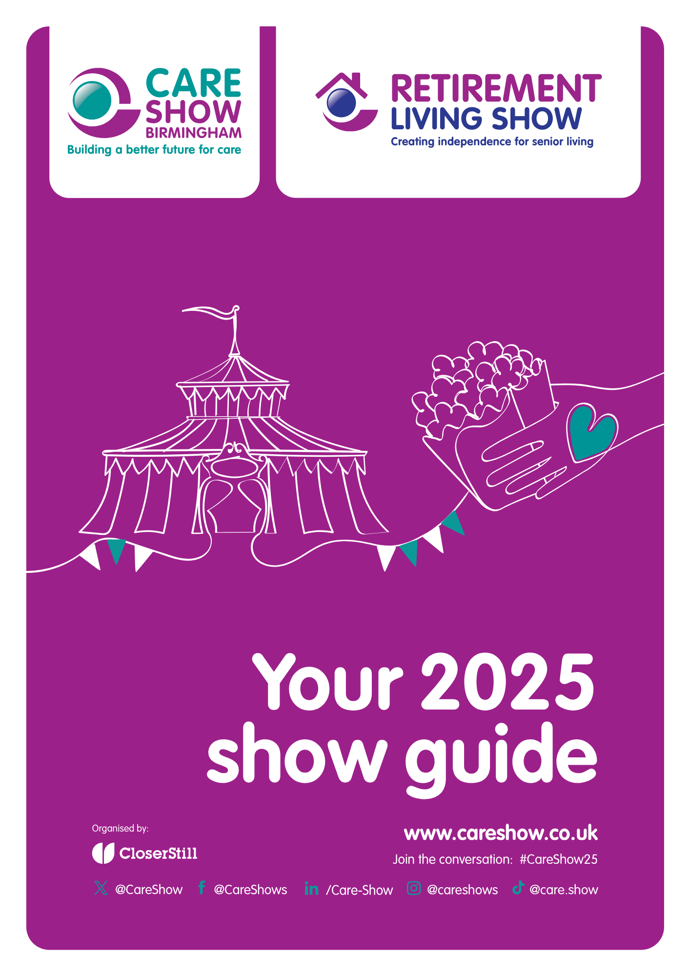 Show Guide front page for Care Show Birmingham 2025