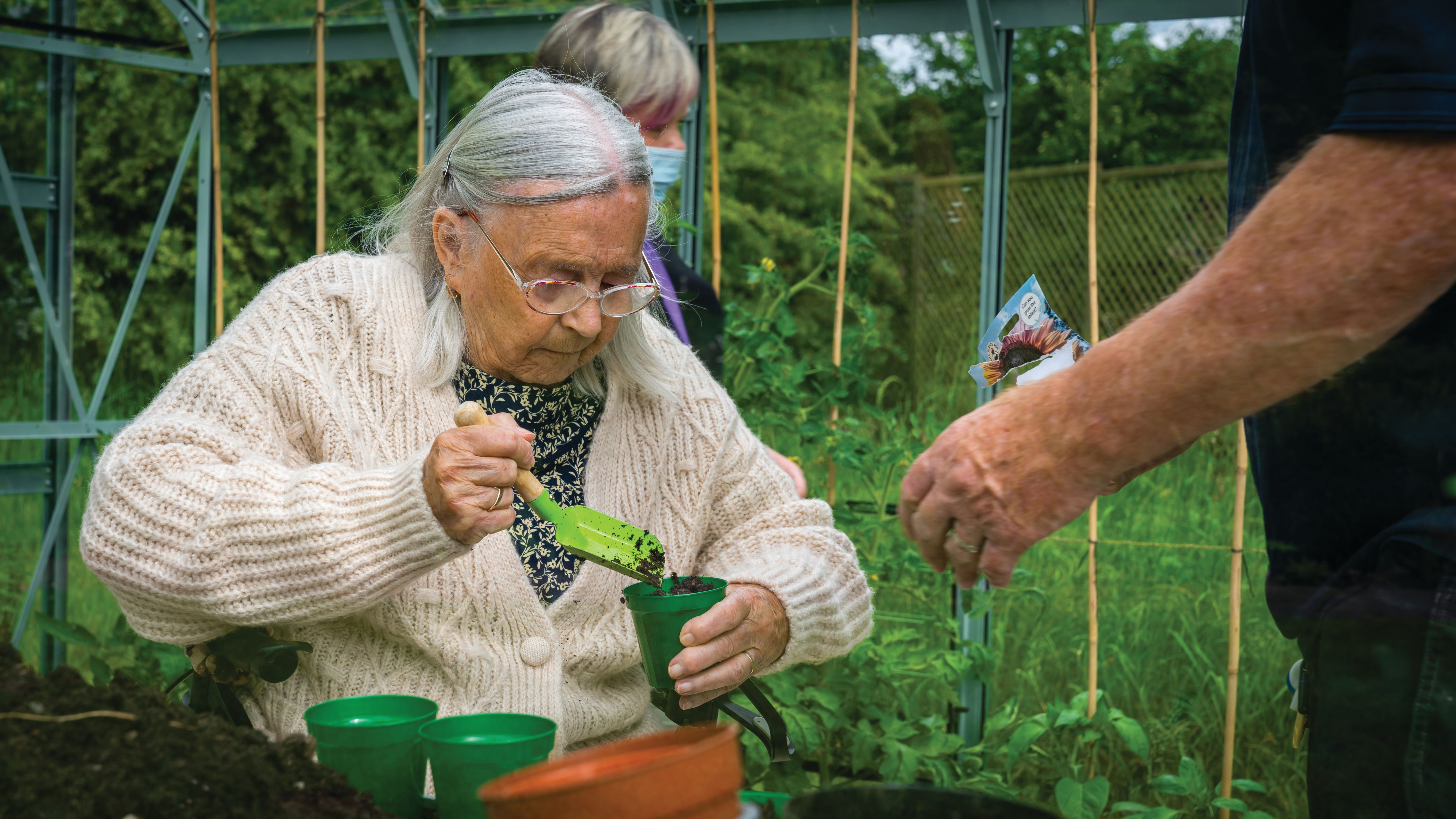 Resident gardening