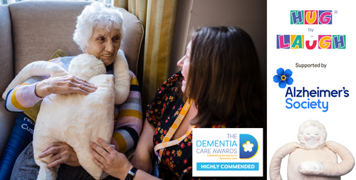Introducing HUG™, an award winning, therapeutic comforter designed for people living with dementia. HUG improves wellbeing, reduces anxiety, and helps a person feel relaxed, safe and loved.