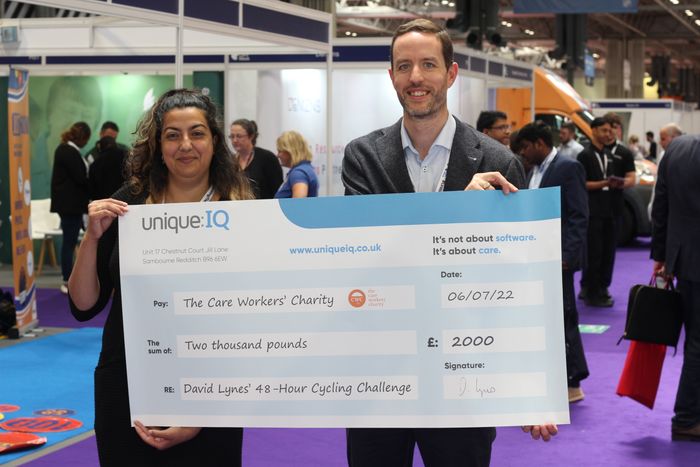 Unique IQ CEO David Lynes goes the distance for Care Workers’ Charity