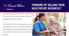 THINKING OF SELLING YOUR HEALTHCARE BUSINESS?