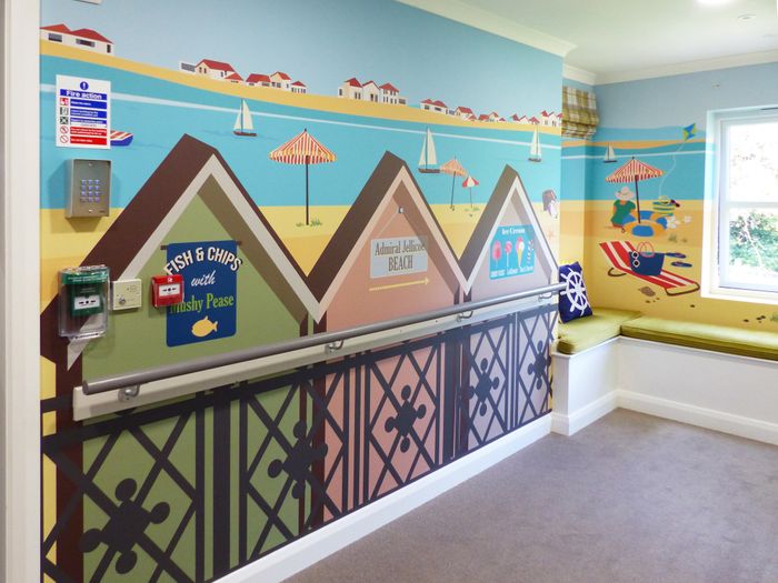 Bespoke Beach Mural Design for Admiral Jellicoe House Nursing Home