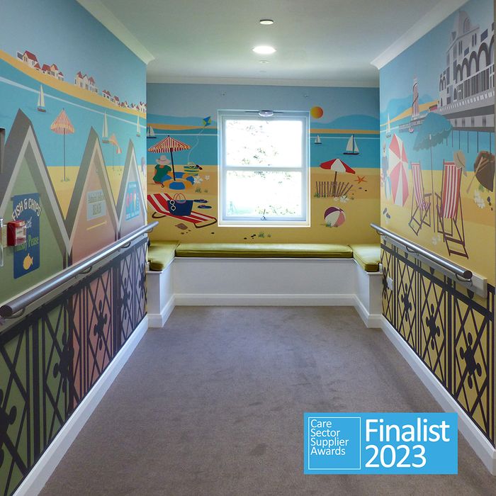 Bespoke Beach Mural Design for Admiral Jellicoe House Nursing Home
