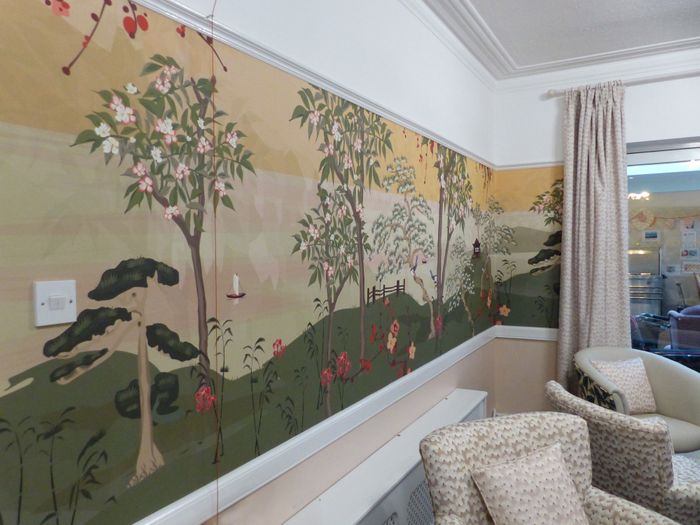 Nature Mural Design for Quiet Lounge at Hengrove Lodge Care Home