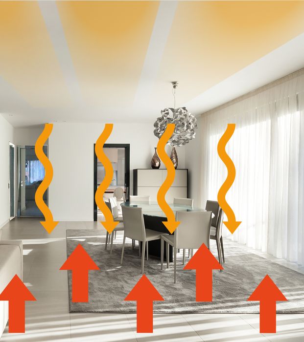 Invisible far infrared heating mats