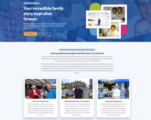 Family Digital Time Capsule Legacy Builder