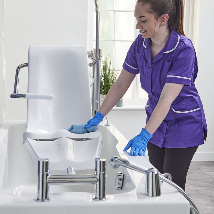 Ezion height adjustable bathing solution