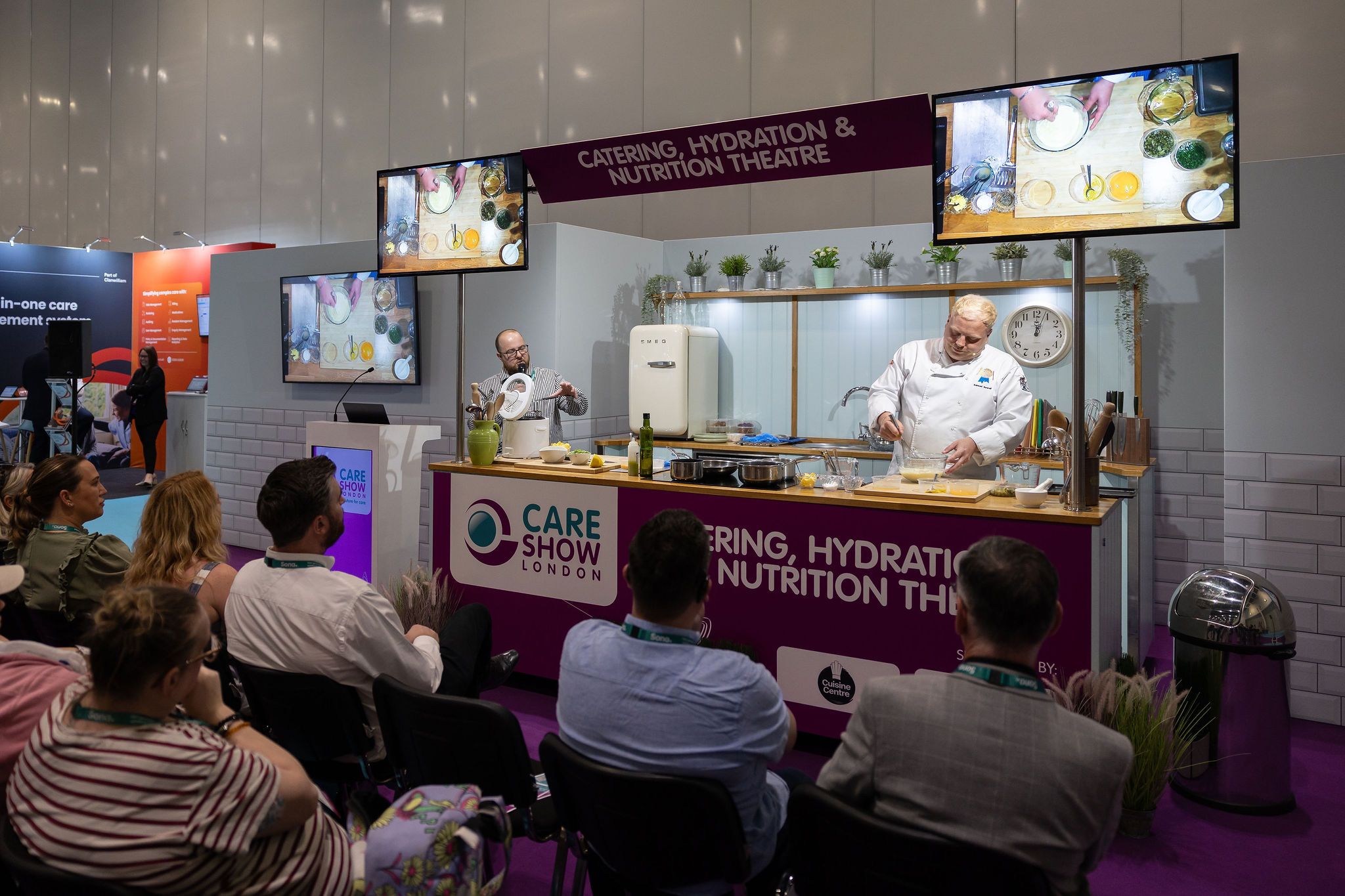 Witness live cooking demonstrations