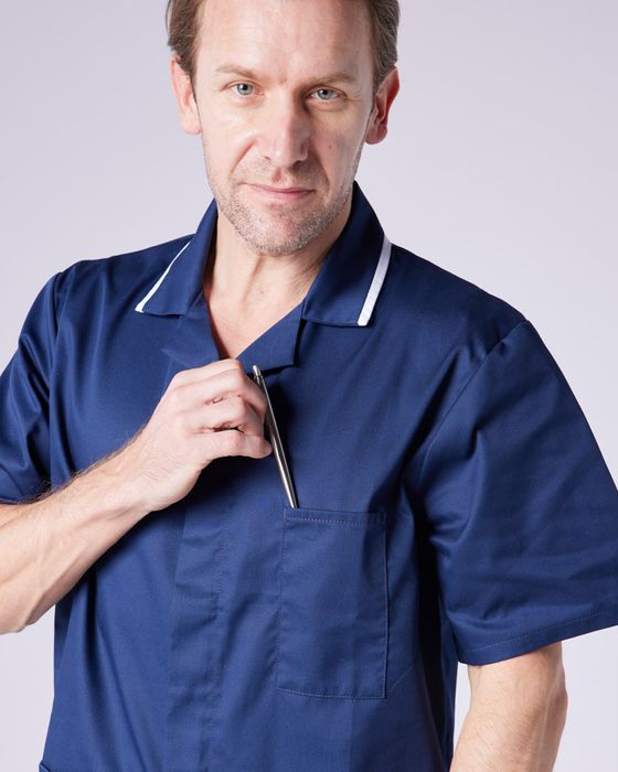 Men's Zip Front Nurse Tunic 