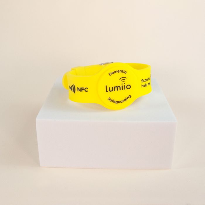 Soft Touch Wristband- Dementia Yellow