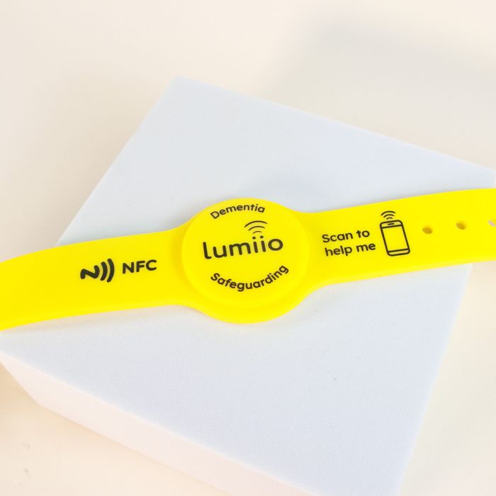 Soft Touch Wristband- Dementia Yellow