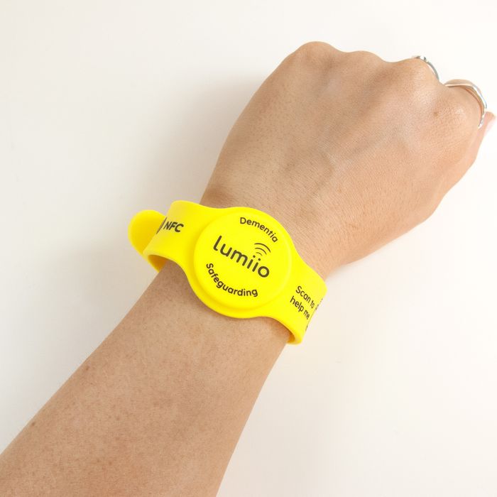 Soft Touch Wristband- Dementia Yellow