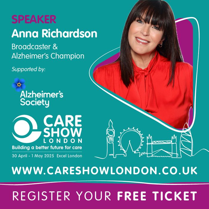 Anna Richardson announced as first headline speaker at Care Show London 2025 with exclusive fireside chat on dementia