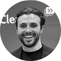 Black and white photo of Charlie brandon