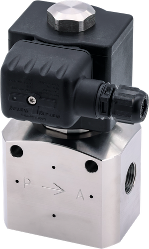 Series 83830/83840 – High pressure solenoid valve DN 8 & DN 13 with integrated check-valve