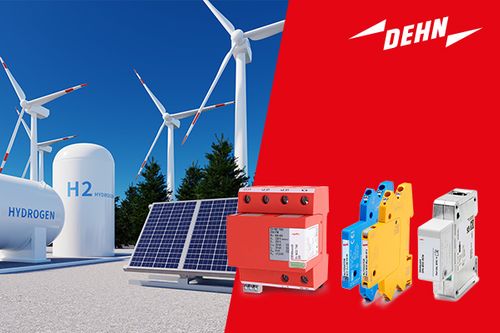Move safely into the future of hydrogen with comprehensive lightning protection from DEHN
