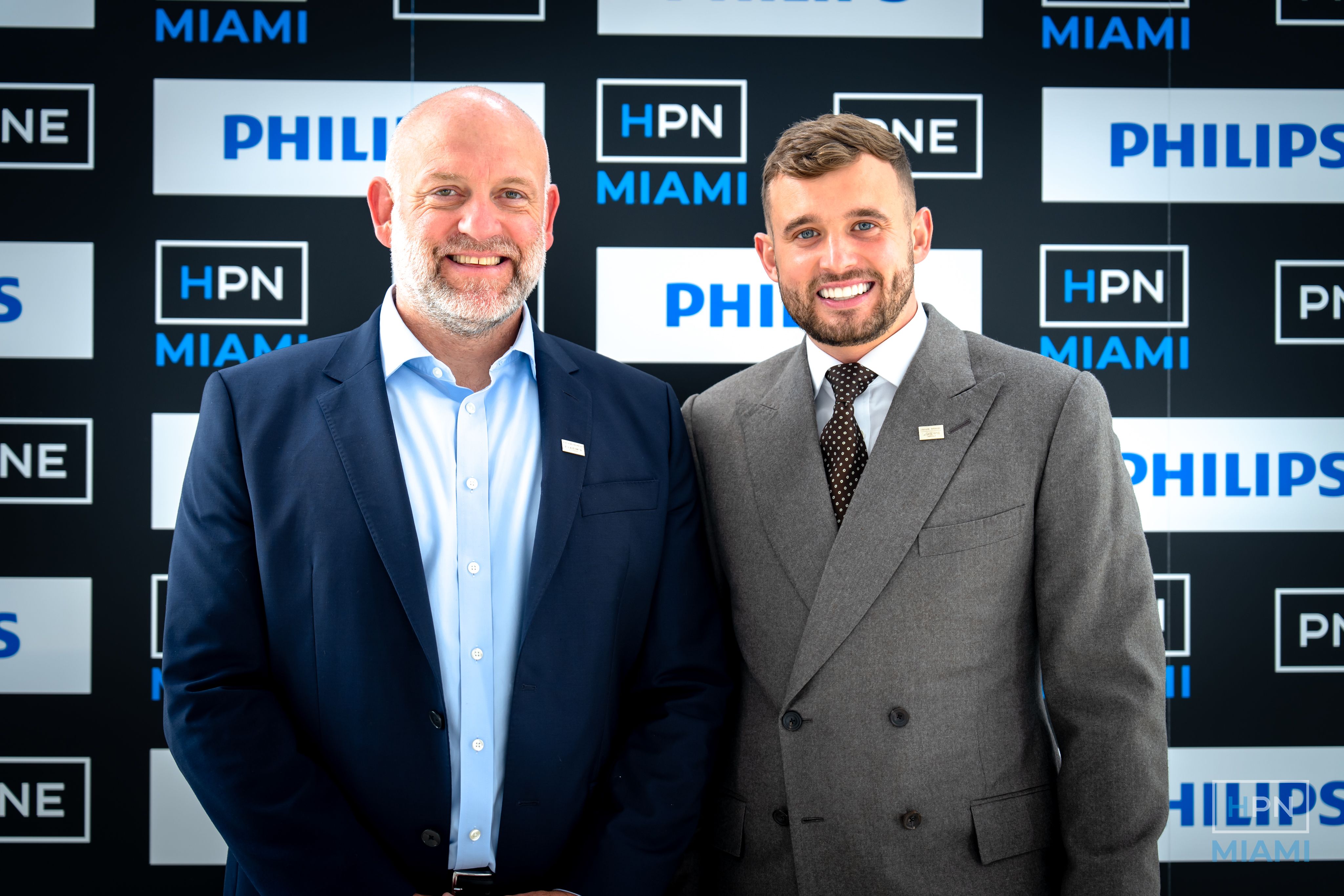 Jack and Dean, his business partner, at HPN Miami 