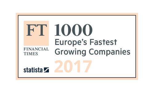 FT 1000 110th Fastest Growing Company in the UK 2017