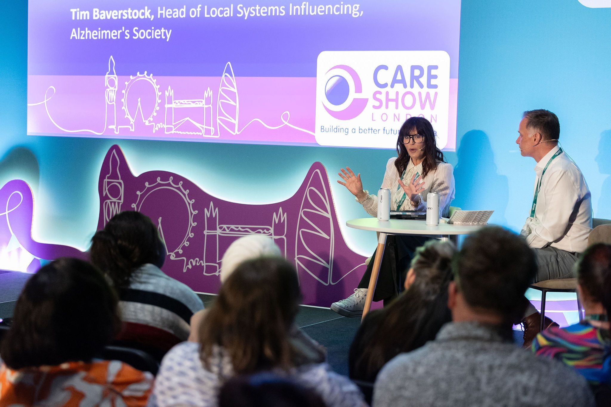 Anna Richardson speaking at Care Show London
