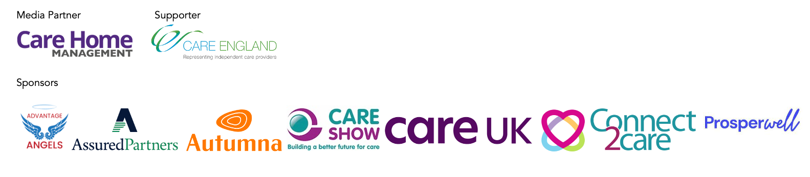 sponsors for Care Home Awards