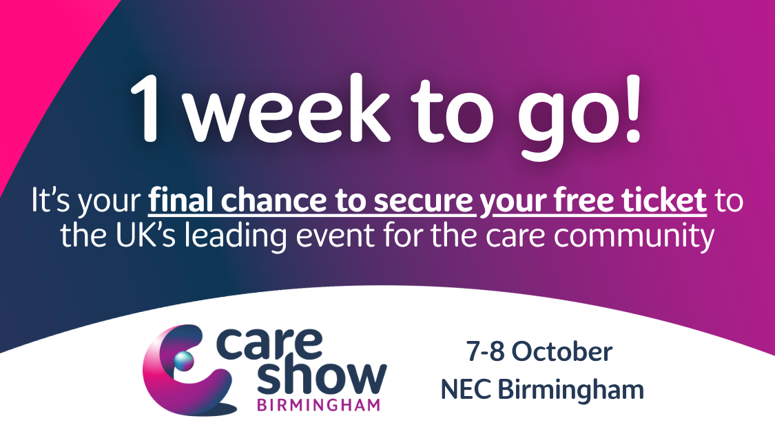 1 week to go until Care Show Birmingham - register your free pass now!