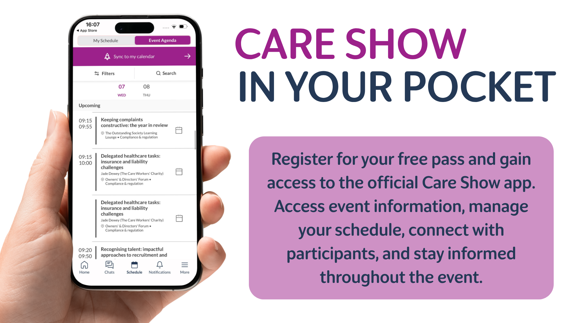 Care Show app