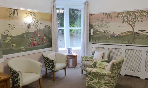 Bespoke mural design inspired by Japanese nature for care home
