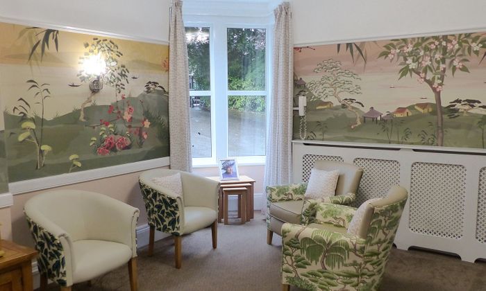 Bespoke mural design inspired by Japanese nature for care home