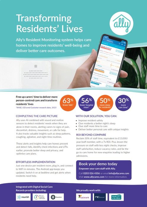 Ally Cares: Revolutionising Care with  Evidence-Based Resident Monitoring