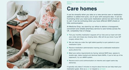 Care Home Services - Medicines Delivery & Management