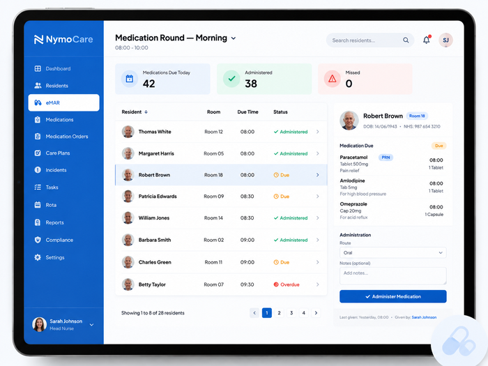 NymoCare: Care Home Software 