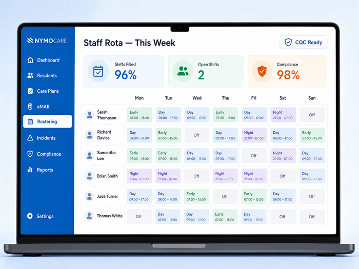 NymoCare: Care Home Software 