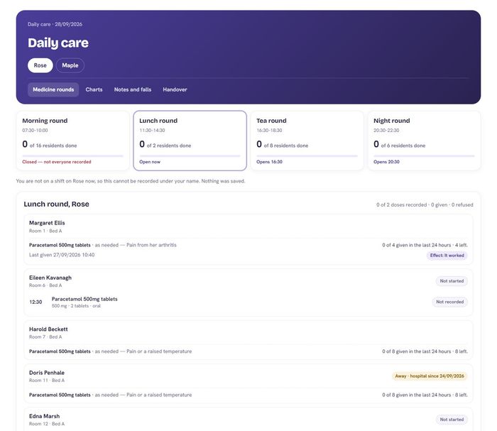 Nanum for care homes