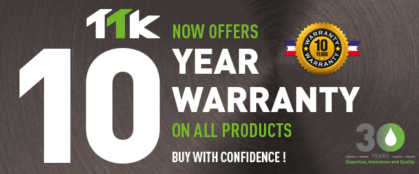 TTK offers its customers a 10-year warranty on all products., a first in the industry