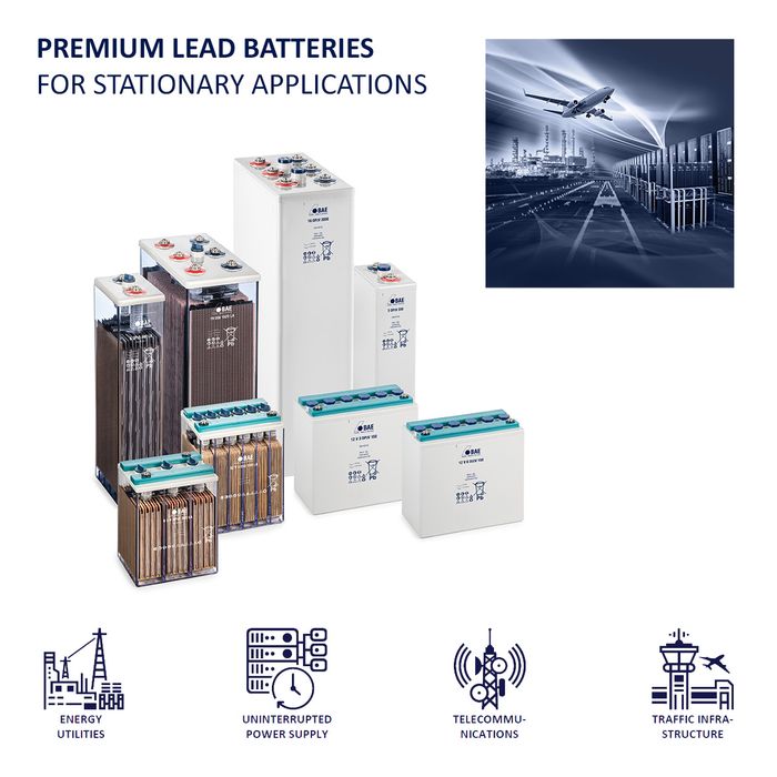 BAE SECURA - Premium lead batteries for stationary application