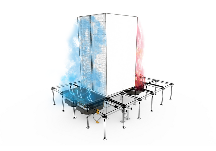 HydroLogic Panel - water chilled raised floor panel