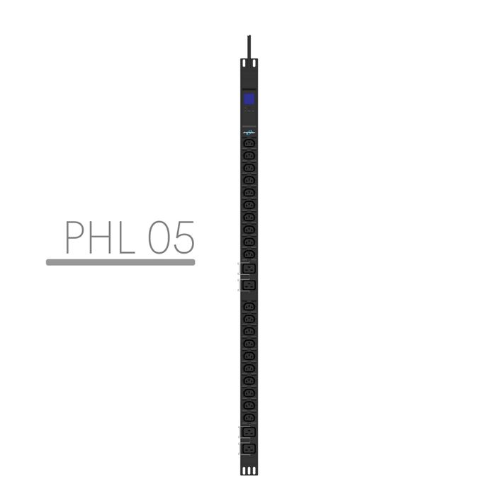 PDU PHL05 20xC13 4xC19 (IEC 309 Input)