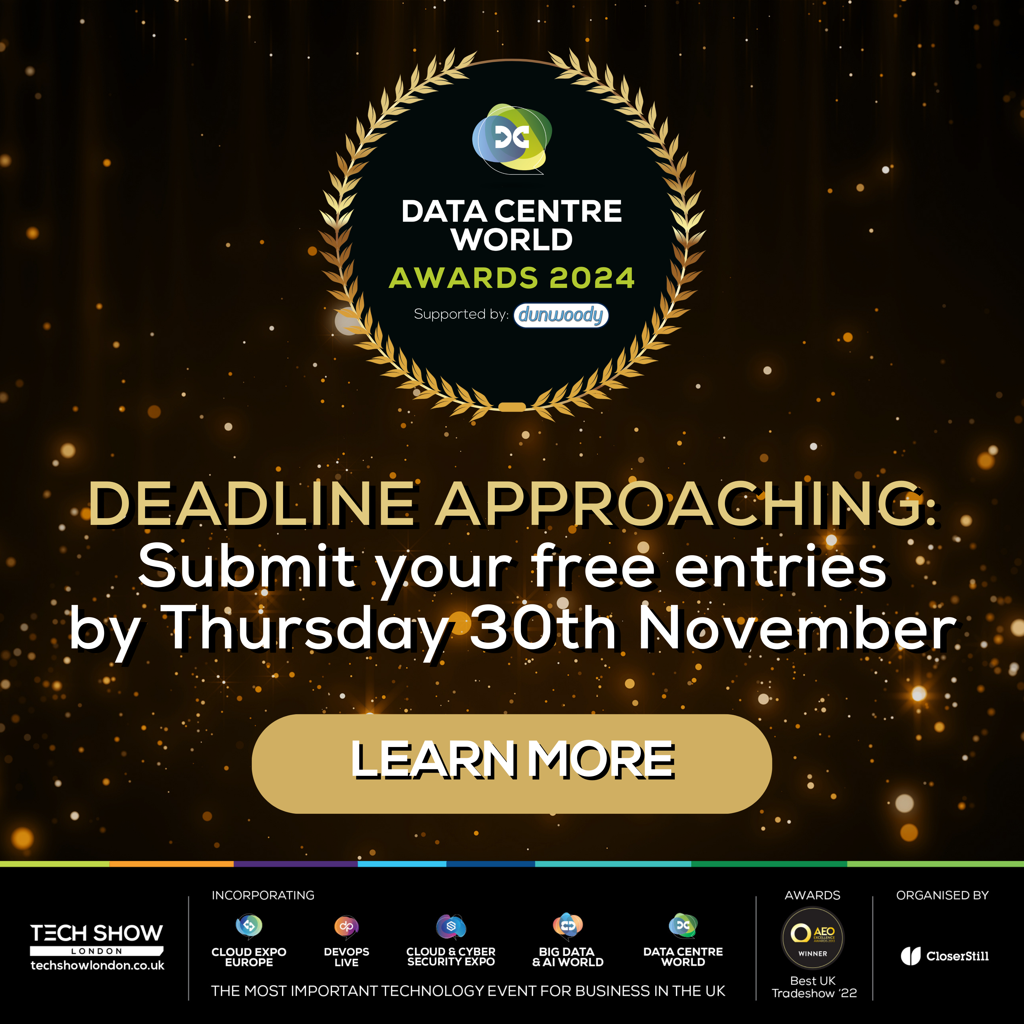 DEADLINE APPROACHING: Submit your free entries before Thursday 30th November for the DCW Awards 2024