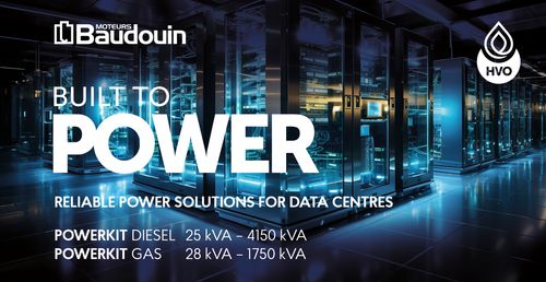 MOTEURS BAUDOUIN IS POWERING THE DIGITAL AGE WITH RELIABLE AND GREENER SOLUTIONS FOR ALL DATACENTERS