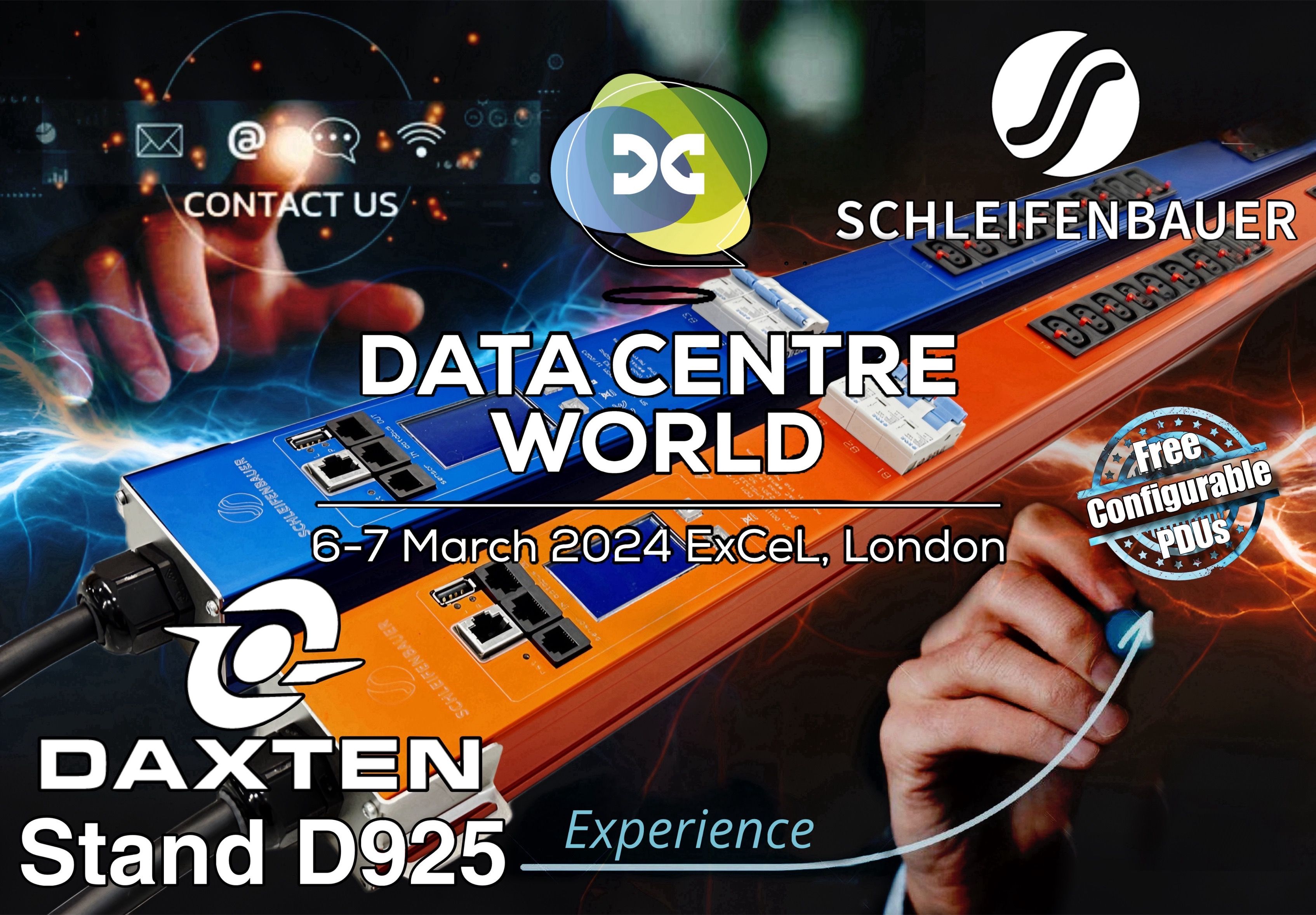 DAXTEN STAND D925: Experience the difference between an “OK” and “Perfect” in-rack PDU that can be configured exactly to individual requirements